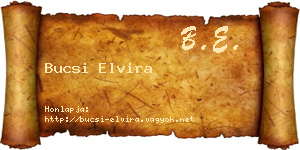 Bucsi Elvira névjegykártya